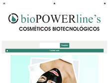 Tablet Screenshot of biopowerlines.com.br